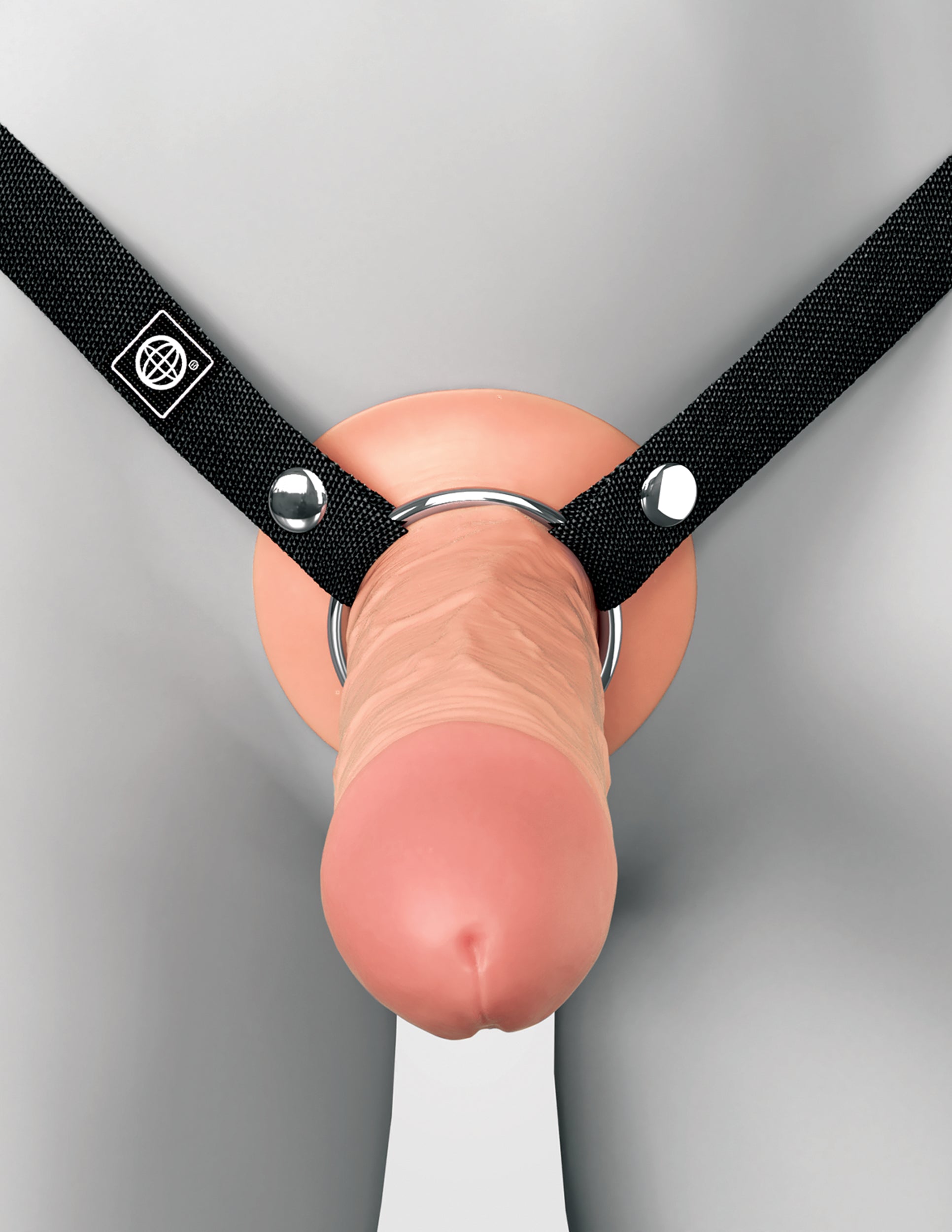 fantasy-x-tensions-elite-5-hollow-silicone-strap-on-dildo-light image 4