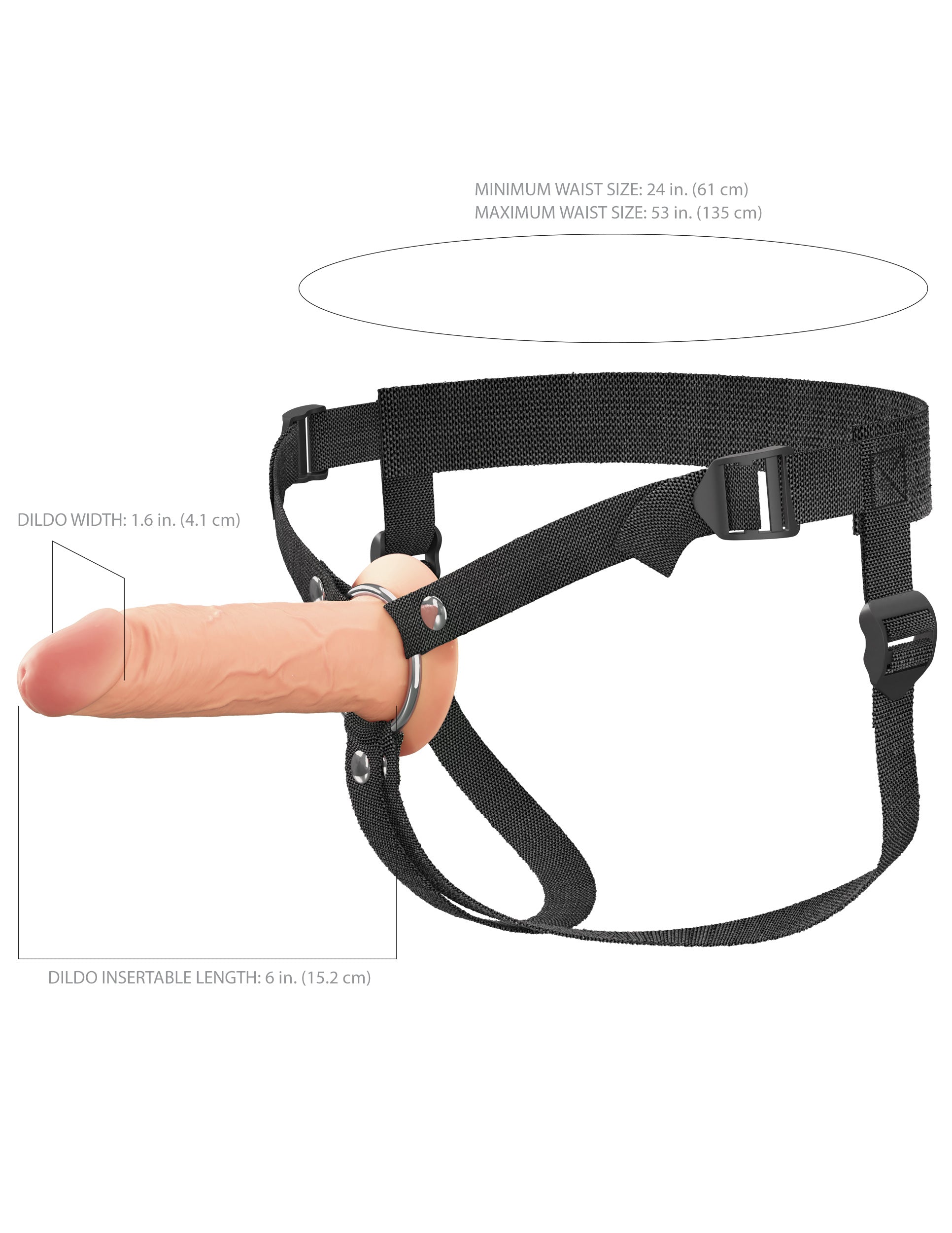 fantasy-x-tensions-elite-6-hollow-silicone-strap-on-dildo image 3