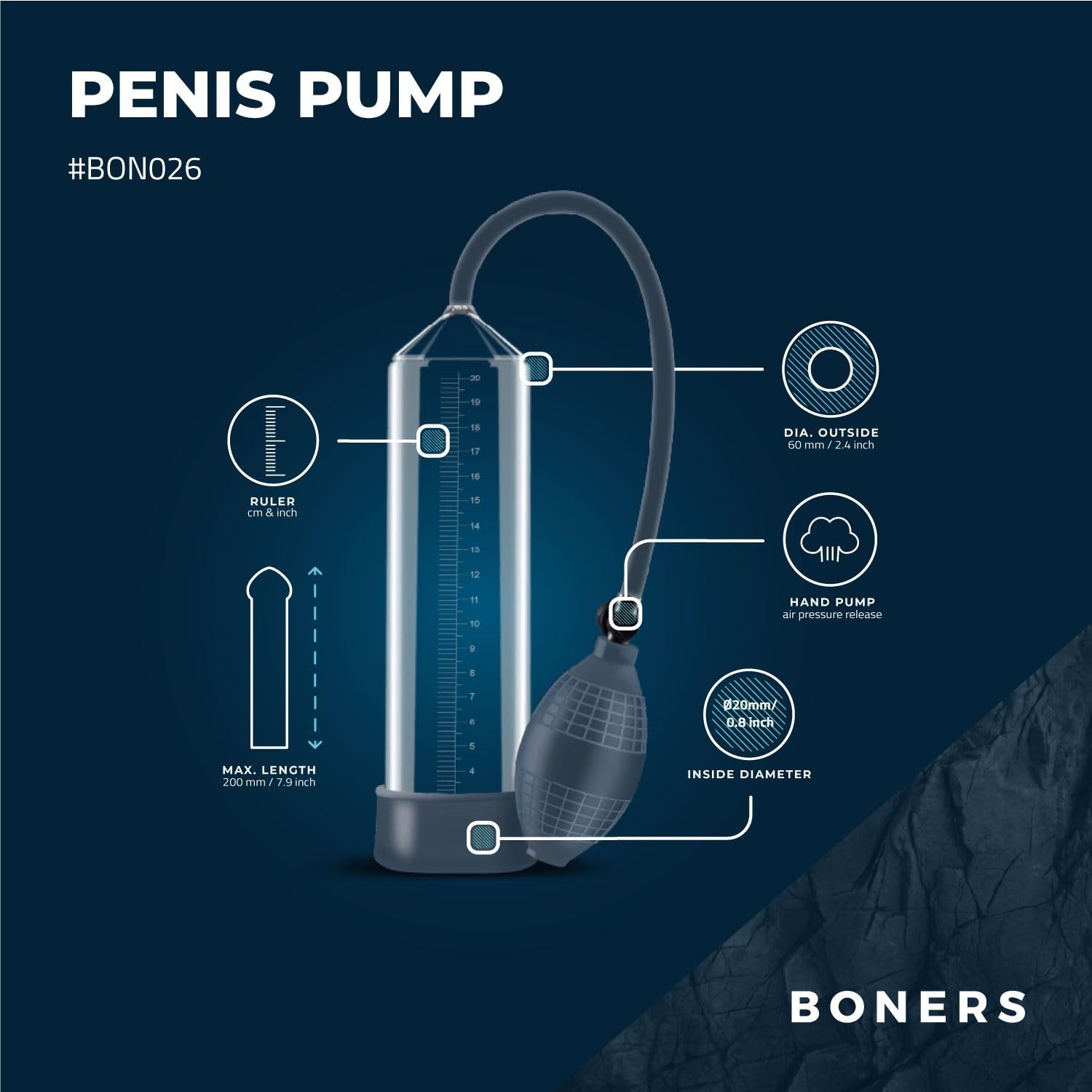boners-deluxe-penispumpe-no-2-vakuumpumpe-mit-pumpball image 2
