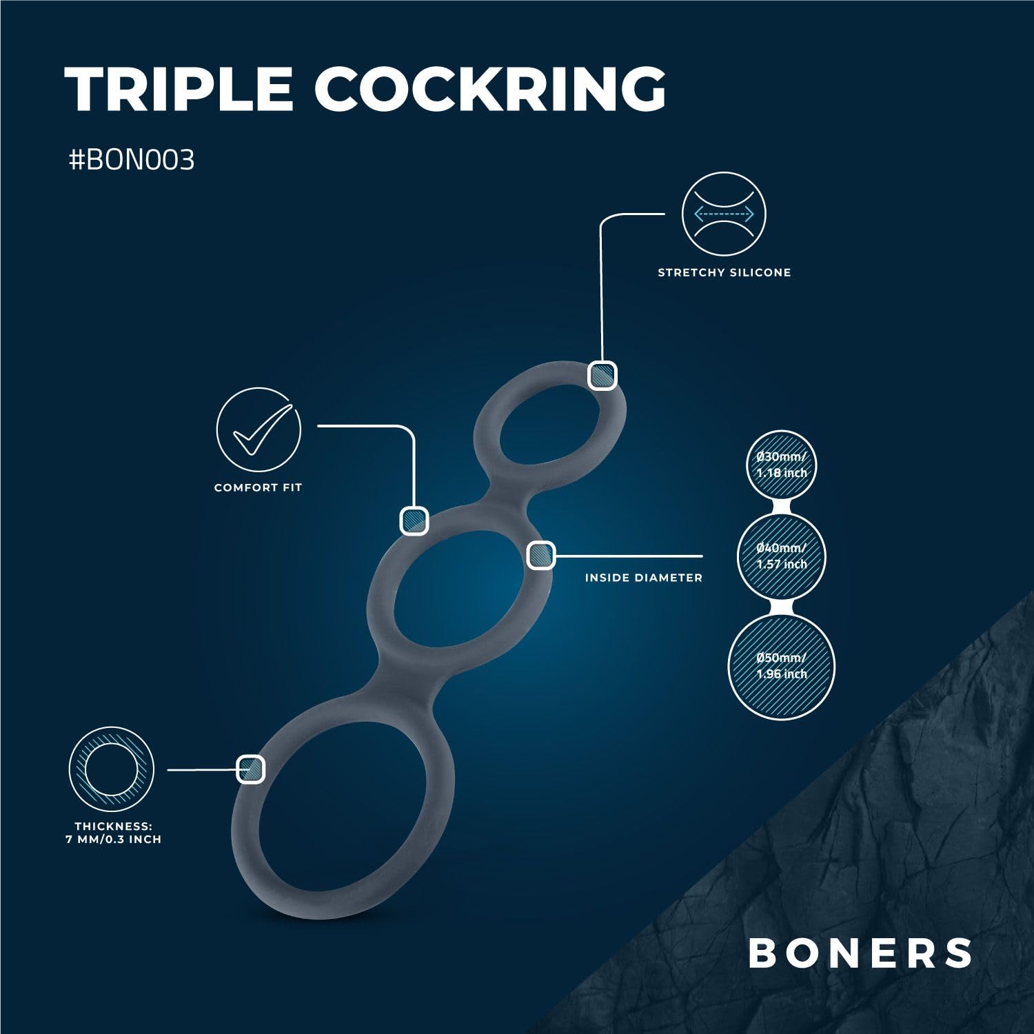 boners-triple-ring-silikon-cockring-set-3-teilig image 2