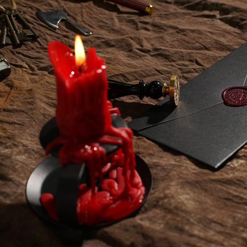 lockink-flaming-valentines-wachs-set-rot-schwarz-niedertemperatur-tropfkerzen image 4
