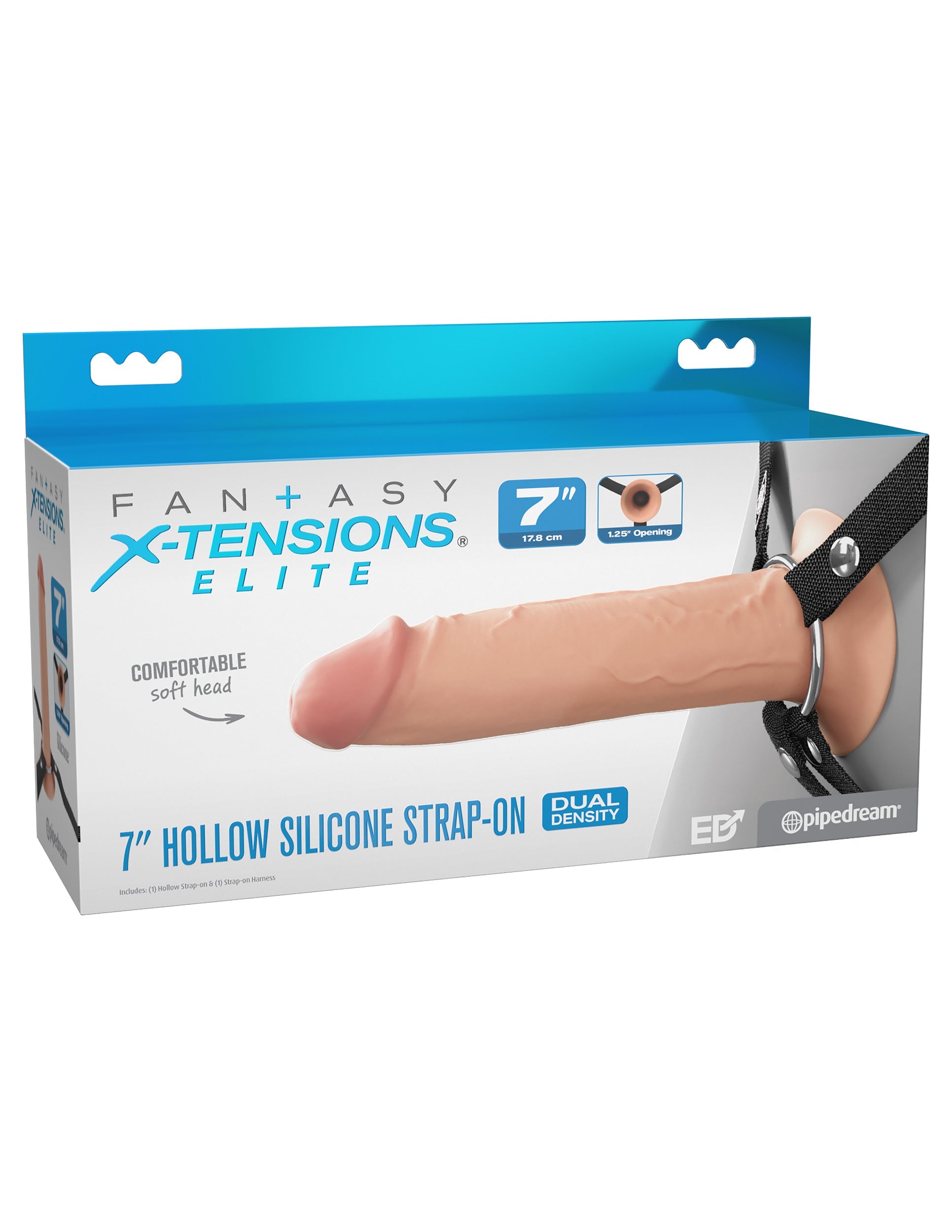 fantasy-x-tensions-elite-7-hollow-silicone-strap-on image 2