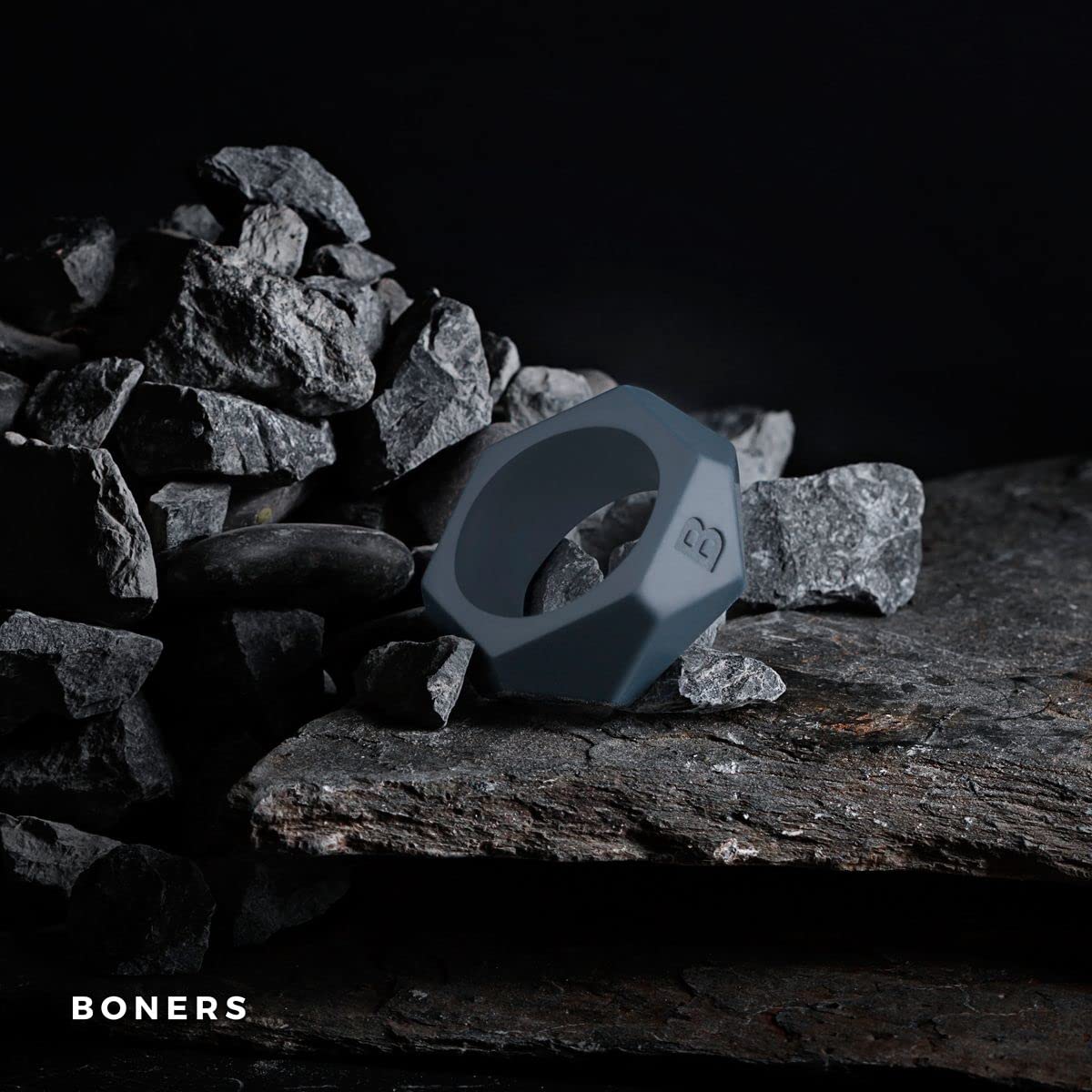 boners-diamond-penisring-grau-dehnbarer-silikon-cockring-bon006 image 6